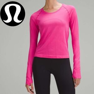 NWT Lululemon Swiftly Tech Long-Sleeve Shirt 2.0 *Race Length- SONIC PINK